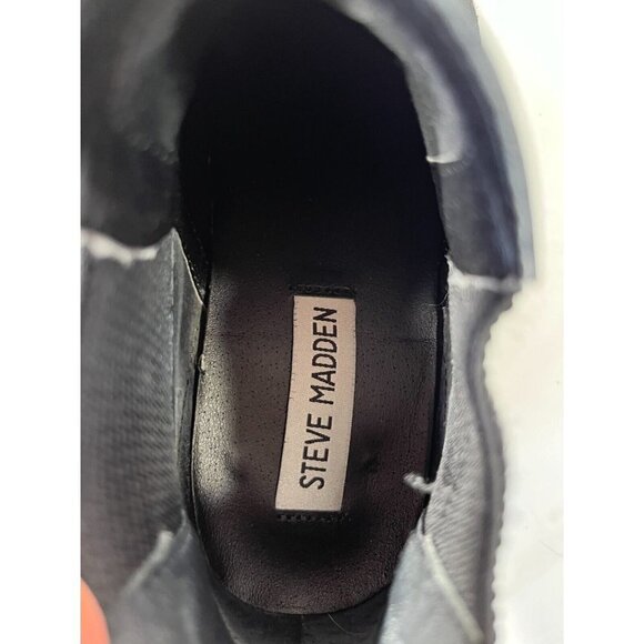 Steve Madden Ladies Wedge Sneakers Suede Leather Upper Size 7 Sultan Sul0291 - Picture 9 of 14